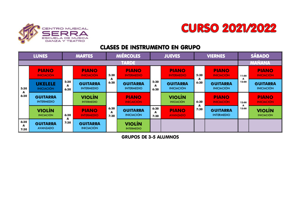 thumbnail of HORARIOS CLASES DE INSTRUMENTO EN GRUPO 2021-2022